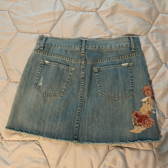 VINTAGE Old Navy Denim Skirt - Picture 3 of 4